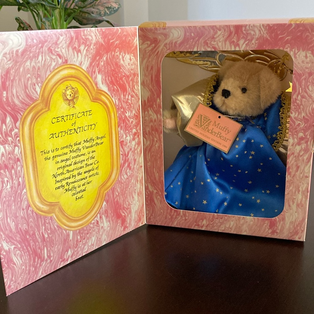 Muffy Vanderbear Angel - Holiday Stuffed Bear